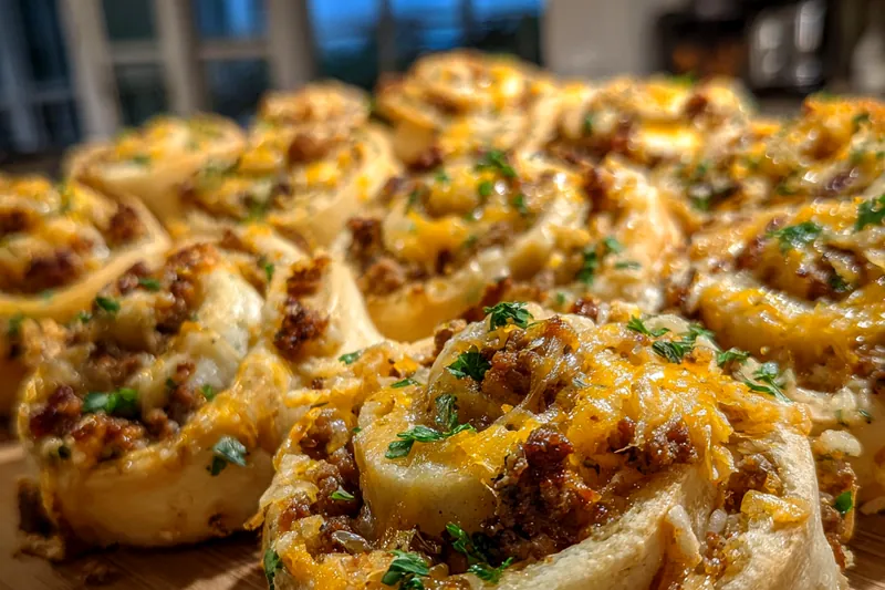 Cooking process for Savory Breakfast Rolls