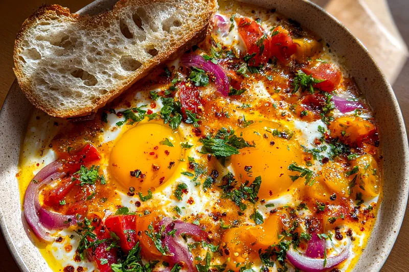 Cooking process for Savory Egg Breakfast