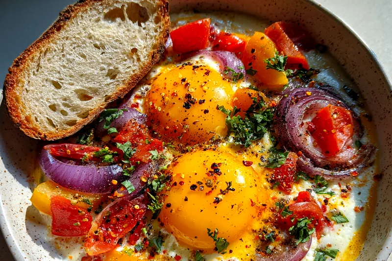 Fresh ingredients for Savory Egg Breakfast
