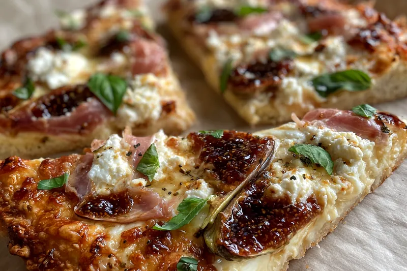 Chef Mitchell expertly preparing Savory Fig Jam Pizza Delight.