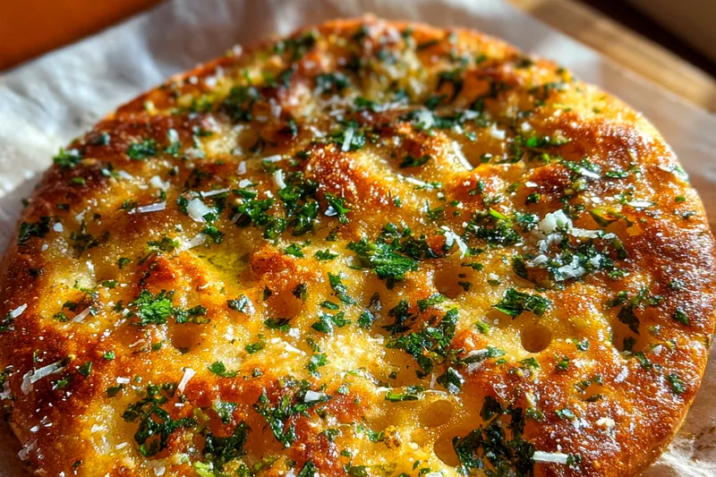 Cooking process for Savory Garlic Bread