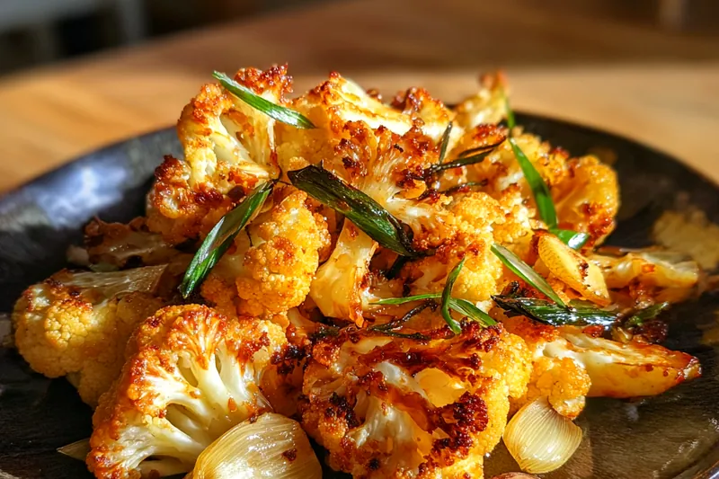 Fresh ingredients for Savory Roasted Cauliflower