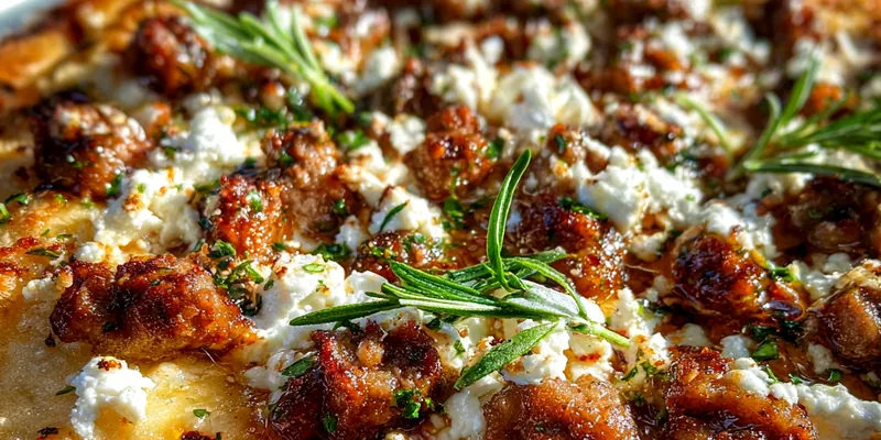 Delicious Savory Sausage Ricotta Pizza served on a plate