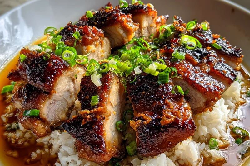 Chef Mitchell stir-frying Savory Soy Chicken Delight in a large skillet, showcasing the vibrant colors and textures.