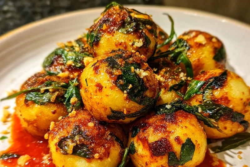 Cooking process for Savory Spinach Garlic Bites