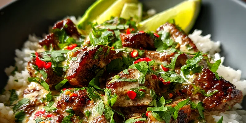 Savory Steak Rice Bowl