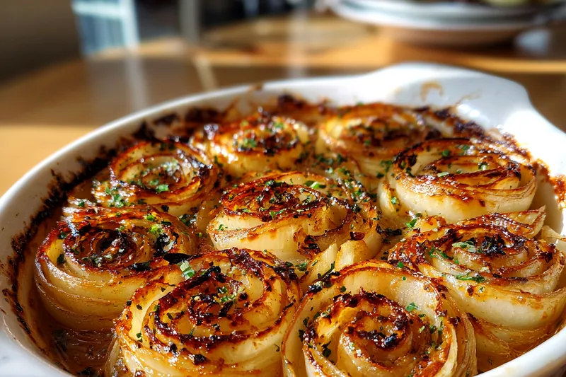 An assortment of fresh onions, cheese, and spices laid out for Savory Tennessee Onion Layers.