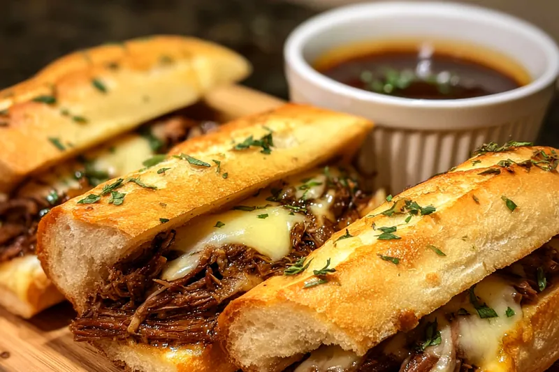 Cooking process for Slow Cooked Beef Sandwiches