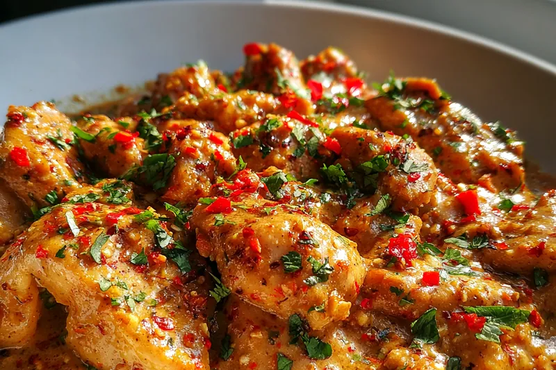 Cooking process for Slow Cooked Peanut Chicken