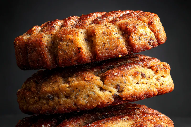 Baking process of Soft Banana Bread Cookies with dough being shaped on a baking sheet.