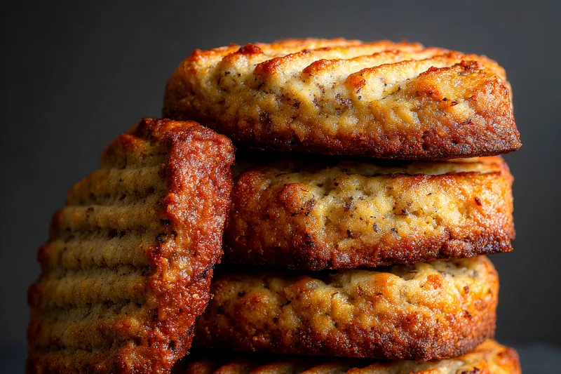 Ingredients for Soft Banana Bread Cookies arranged on a wooden table.