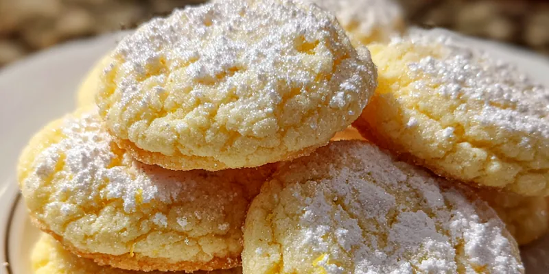 Delicious Soft Lemon Sugar Cookies served on a plate