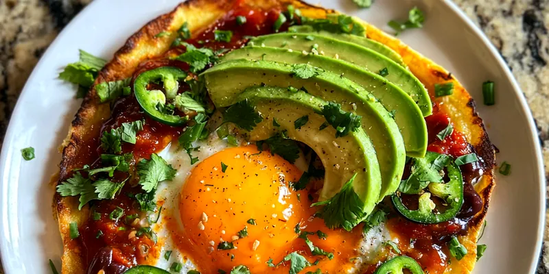 Spicy Avocado Egg Tostadas