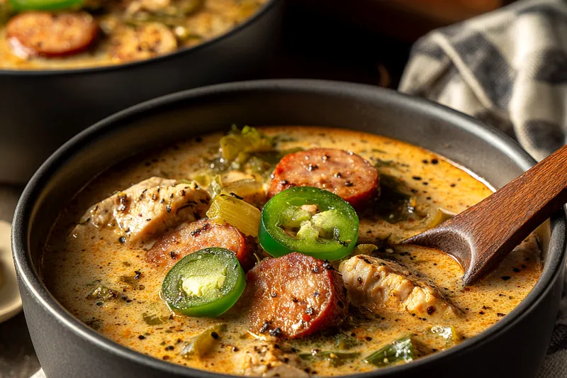 Fresh ingredients for Spicy Cajun Chicken Soup