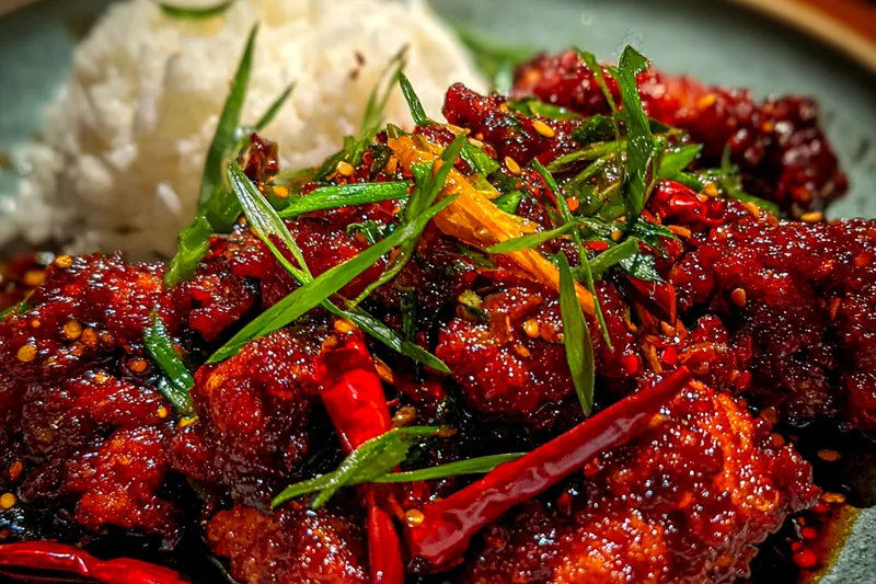 Fresh ingredients for Spicy Glazed Chicken Delight