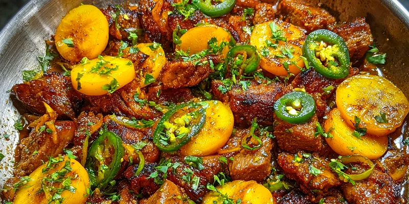 Spicy Peach Chicken Delight