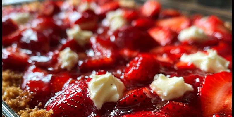 Delicious Strawberry Cheesecake Crumble Delight served on a plate