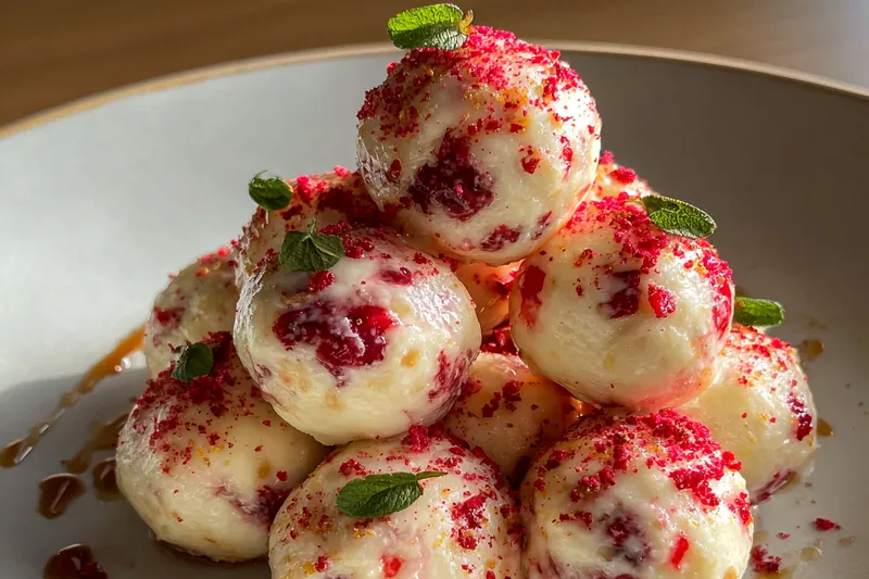 Cooking process for Strawberry Cheesecake Energy Bites