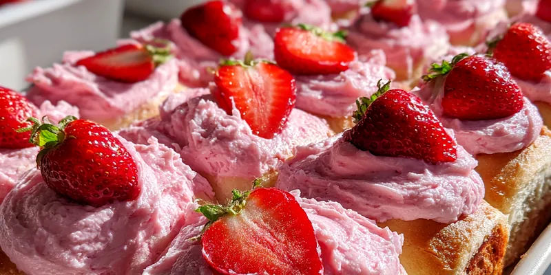 Strawberry Cinnamon Breakfast Rolls