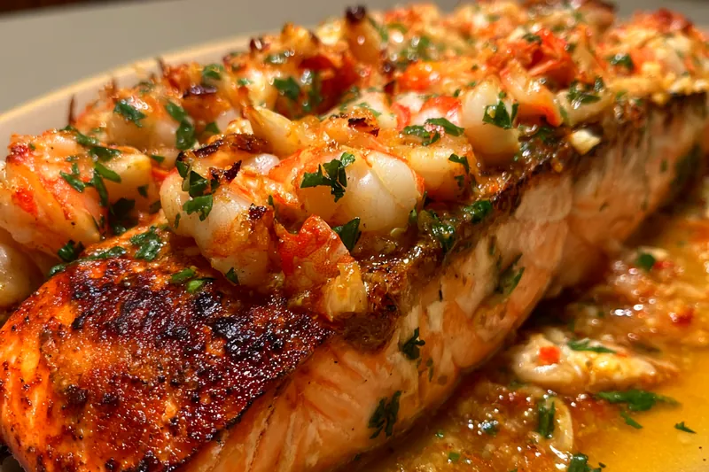 Fresh ingredients for Stuffed Salmon Delight