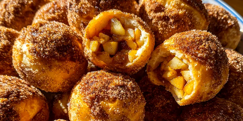 Delicious Caramel Apple Filled Pastries served on a plate