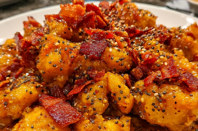 Fresh ingredients for Sweet Bacon Glazed Chicken