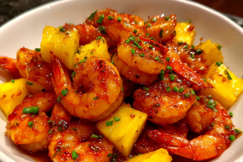 Cooking process for Sweet Chili Shrimp Delight