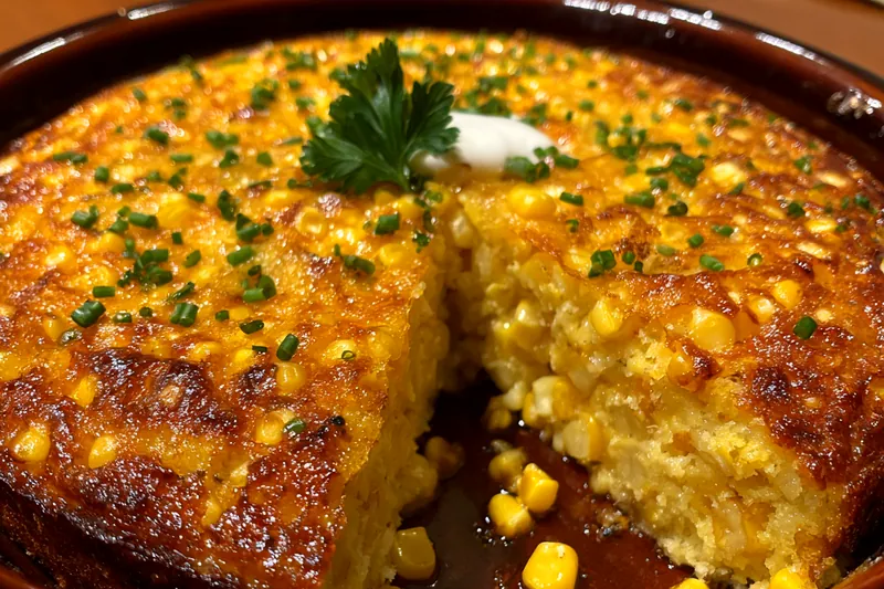 A colorful assortment of ingredients for Sweet Honey Corn Casserole Delight, including corn, cheese, and honey.