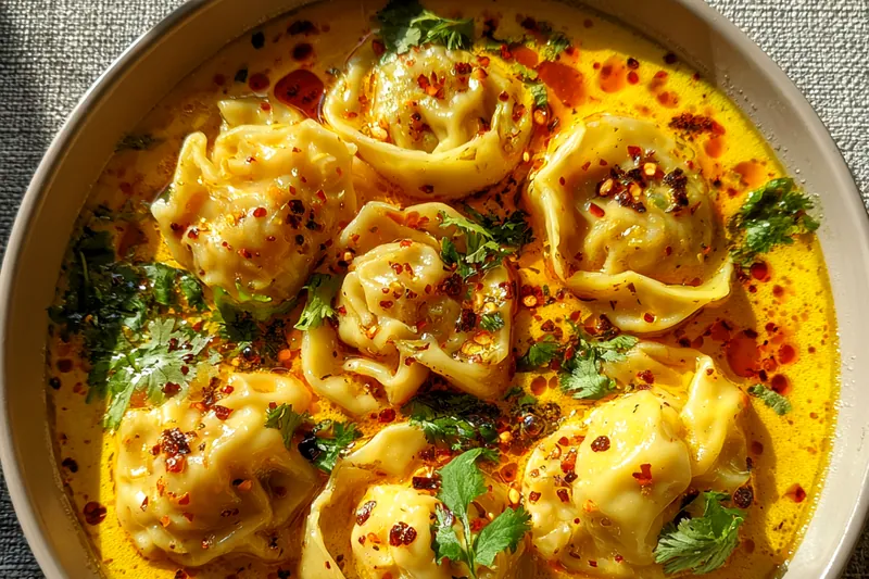Fresh ingredients for Thai Coconut Curry Dumplings