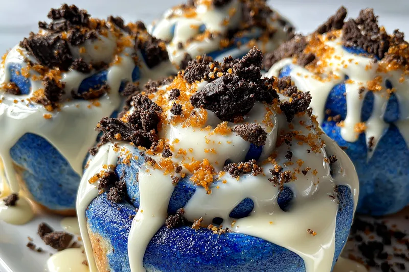 Cooking process for Vibrant Blue Cookie Rolls