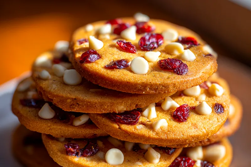 Cooking process for White Chocolate Cranberry Cookies